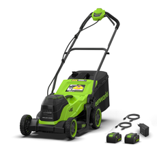 POWERALL 48V (24V x 2) Rasenmäher 36cm - 2x 4Ah Akkus