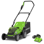24V+24V Rasenmäher 36cm - 2x 4Ah Akkus