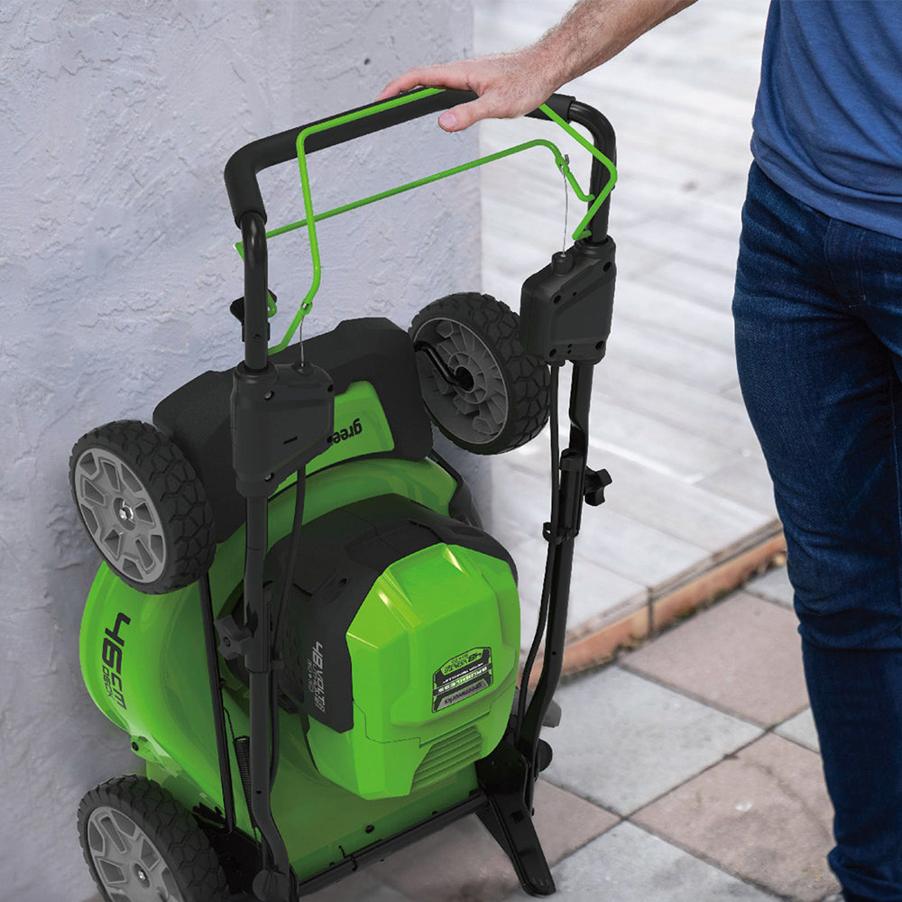 POWERALL 48V (24V x 2) Rasenmäher 46cm mit Radantrieb - Ohne Akku