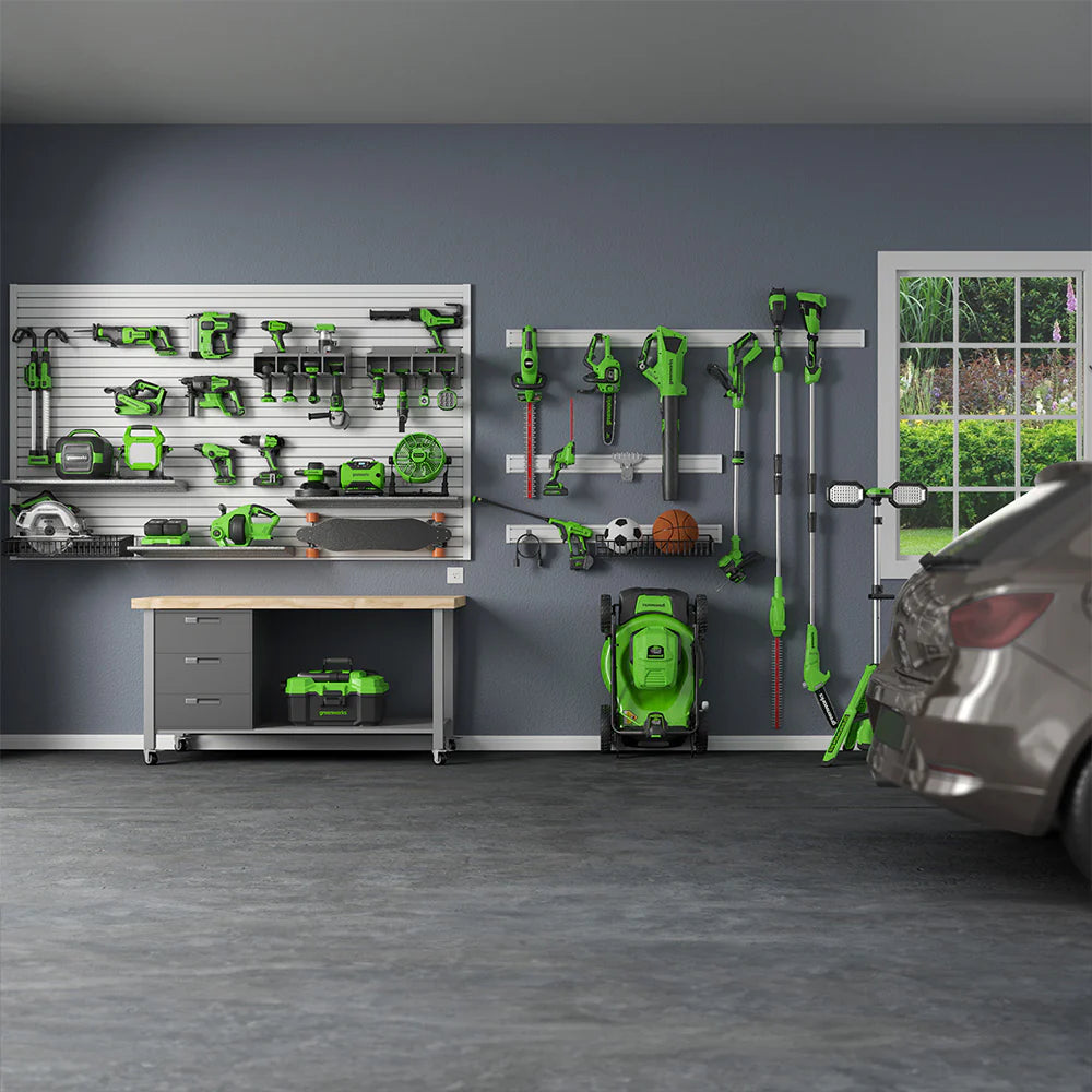 24V+24V Rasenmäher 36cm - 2x 4Ah Akkus