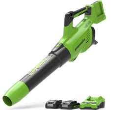 48V (24V x 2) Laubbläser 217 km/h - 2x 2Ah Akkus