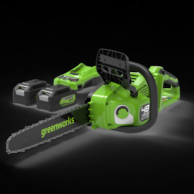 48V (24V x 2) Kettensäge 36cm - 2x 4Ah Akkus