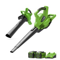 40V Laubbläser / Laubsauger 280 km/h - 2x 2Ah Akkus