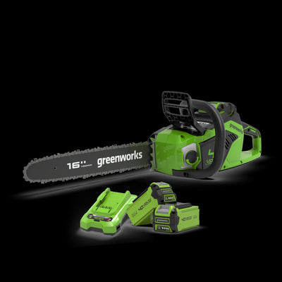 40V Kettensäge 40cm 1,8 kW - 2x 2Ah Akkus