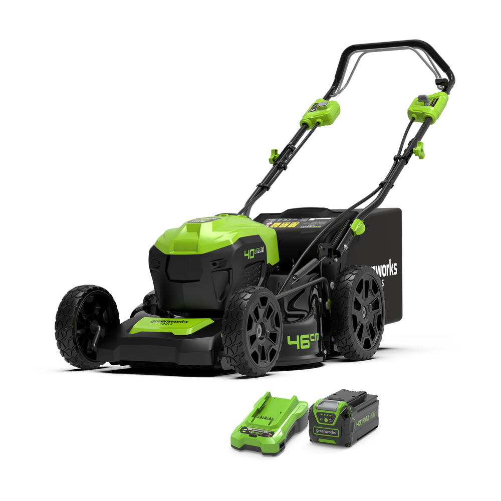 40V Rasenmäher 46cm mit Radantrieb - 4Ah Akku