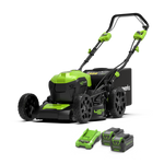 40V Rasenmäher 46cm mit Radantrieb - 2x 4Ah Akkus
