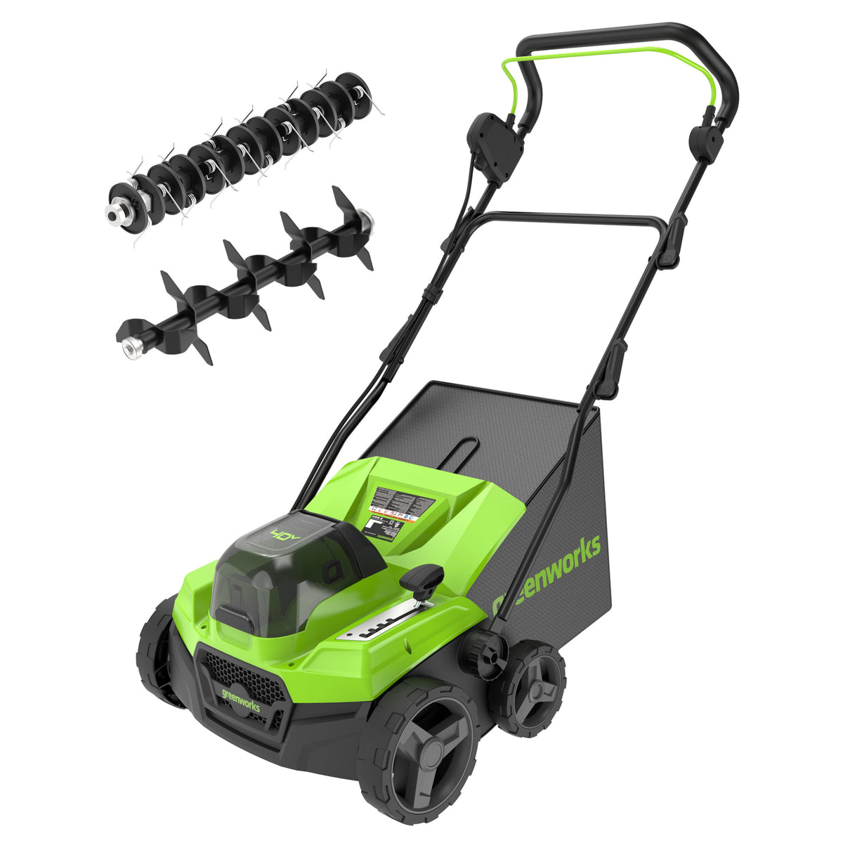 40V Vertikutierer / Rasenlüfter 2-in-1 38cm - Ohne Akku