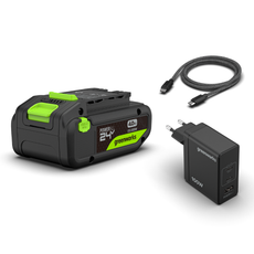 POWERALL 24V Starter Kit 4Ah USB-C Akku + 100W Ladegerät