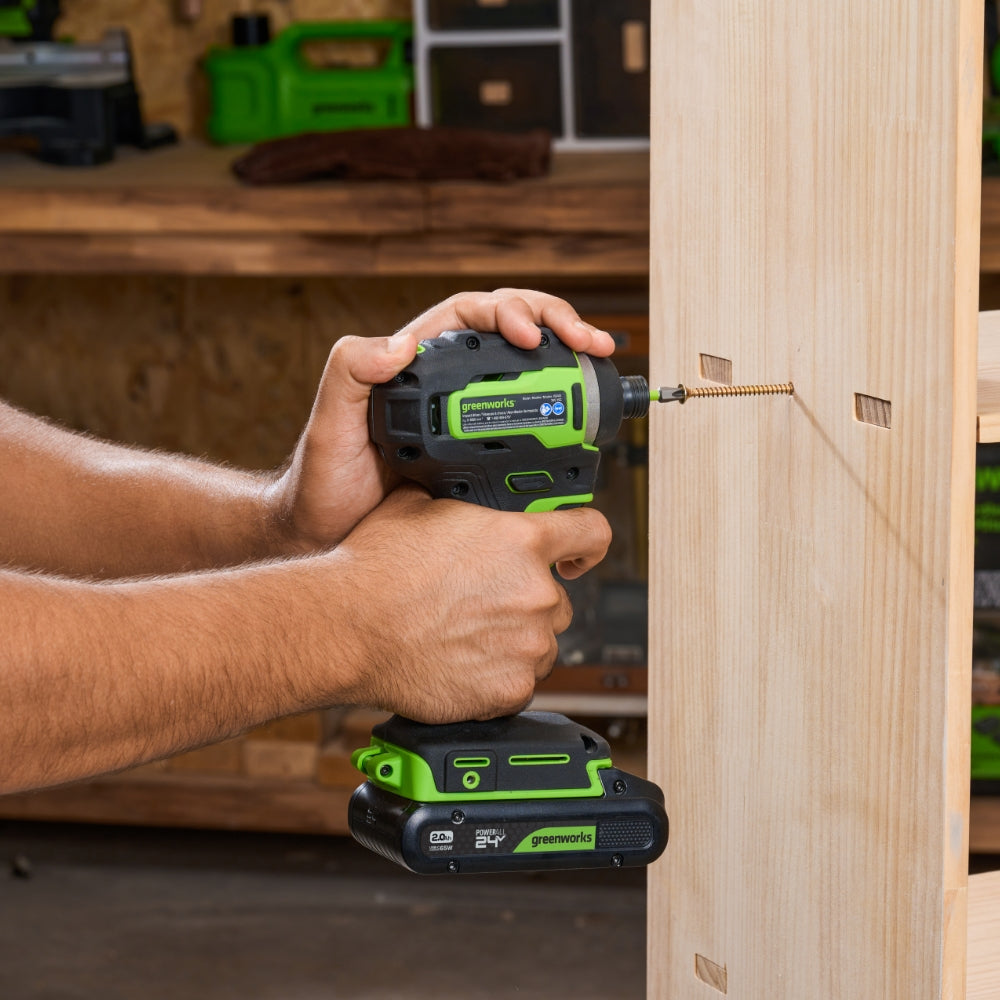 24V Akkuschrauber 45Nm + Schlagschrauber 220Nm Set - 2x 2Ah Akkus