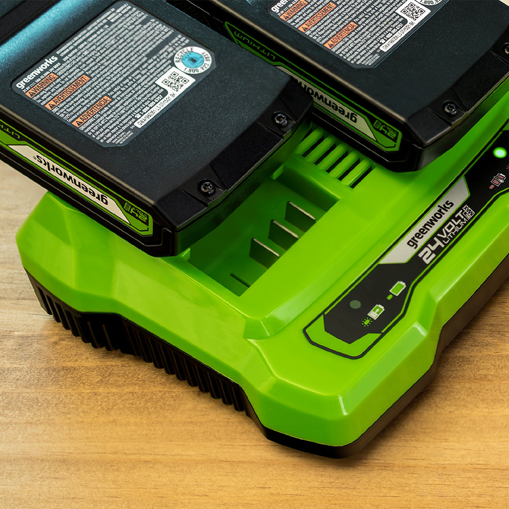 24V Starter Kit 2x2Ah Batterien + Doppelladegerät