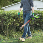 24V+24V Kombo-Set Rasenmäher 36cm + Heckenschere 61cm