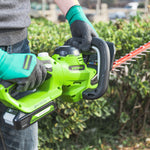 24V+24V Kombo-Set Rasenmäher 36cm + Heckenschere 61cm