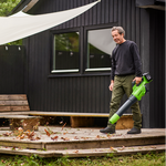 48V (24V x 2) Laubbläser 217 km/h - 2x 2Ah Akkus