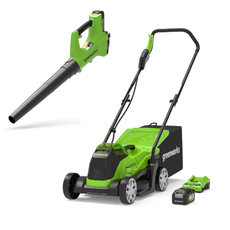 24V Kombo-Set Rasenmäher 33cm + Laubbläser 161 km/h