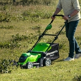 40V Rasenmäher 41cm + Heckenschere 61cm Set