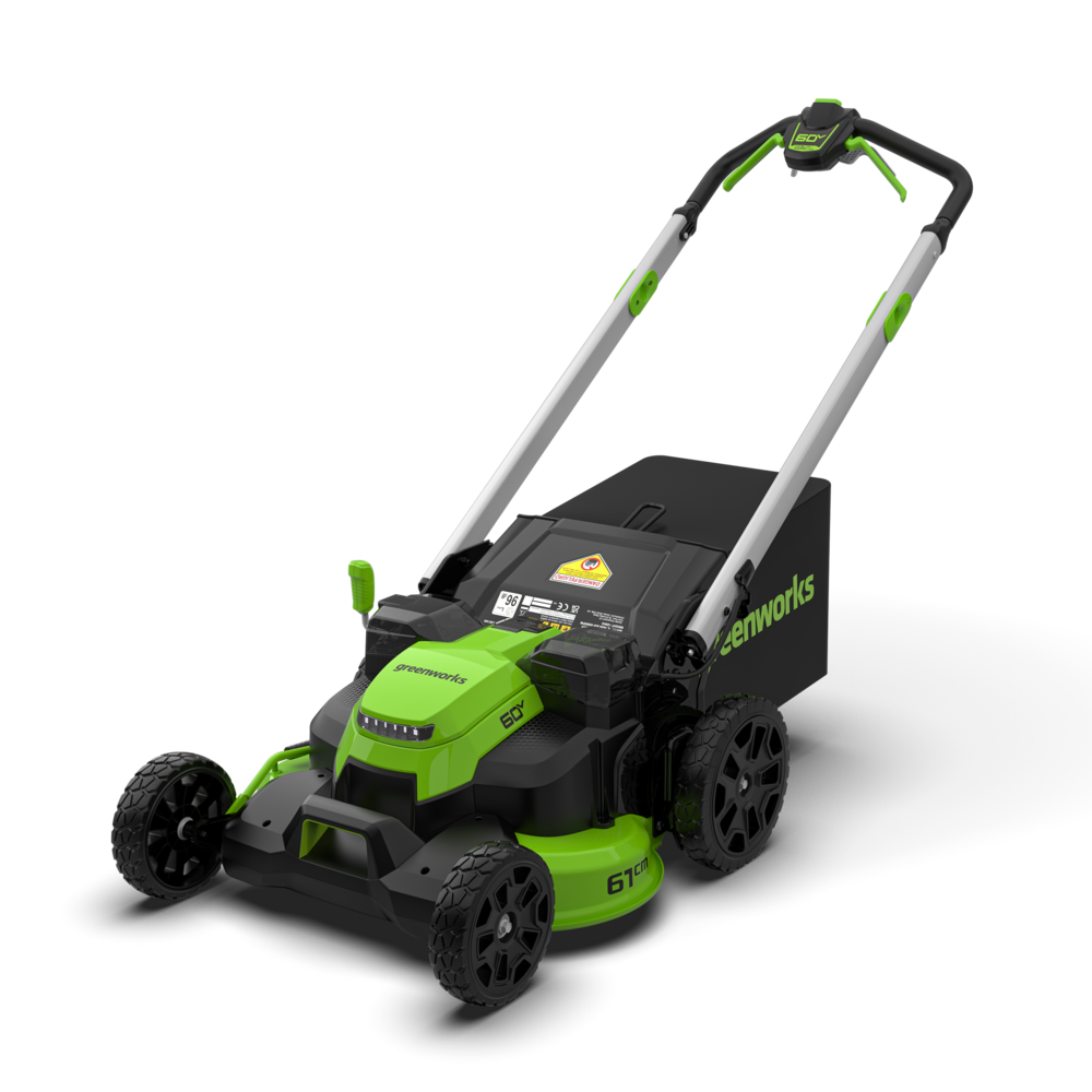 60V Rasenmäher 61cm mit Radantrieb - 2x 4Ah Akkus