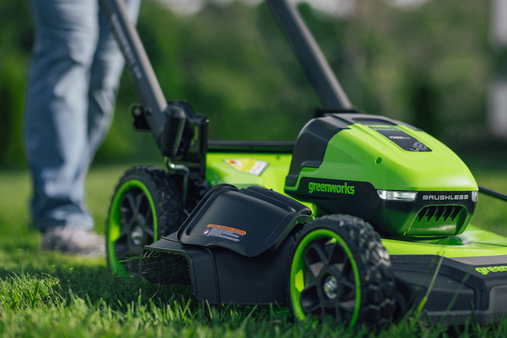 POWERALL 48V (24V x 2) Rasenmäher 51cm mit Radantrieb - 2x 6Ah Akkus