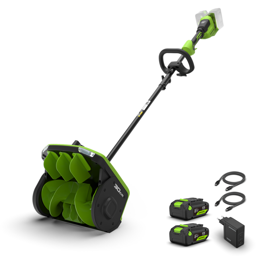 POWERALL 48V (24V x 2) Schneefräse – 2x 4Ah Akku