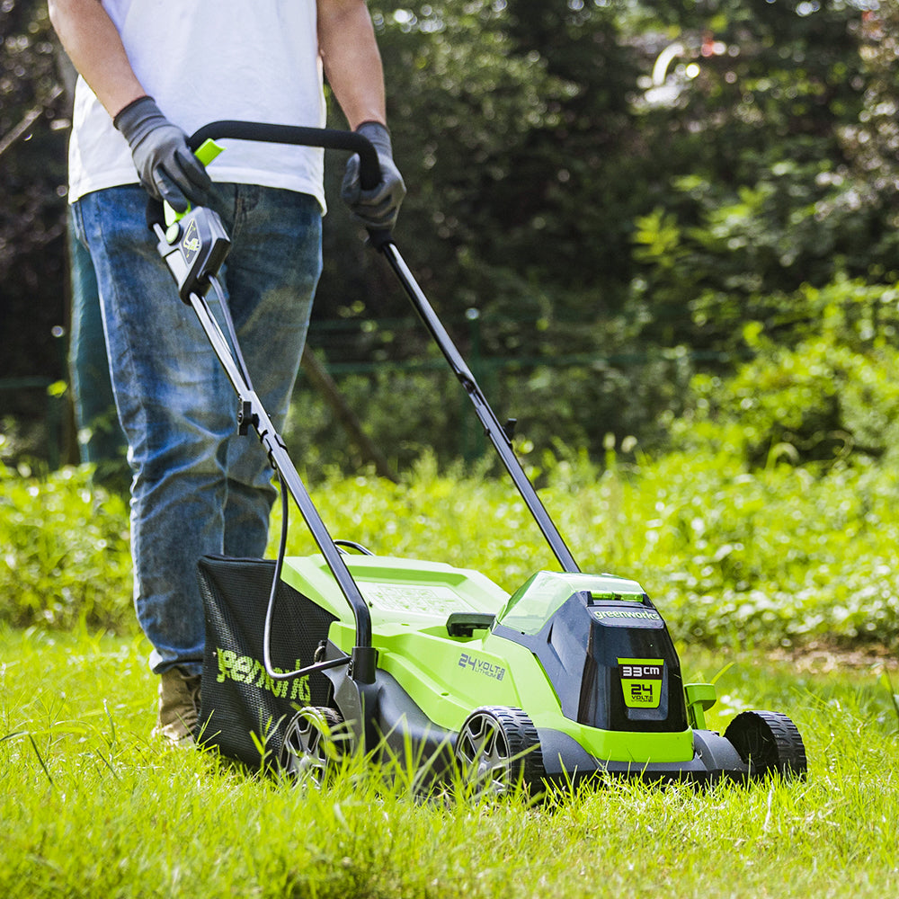 POWERALL 24V Rasenmäher 33cm - 2Ah Akku