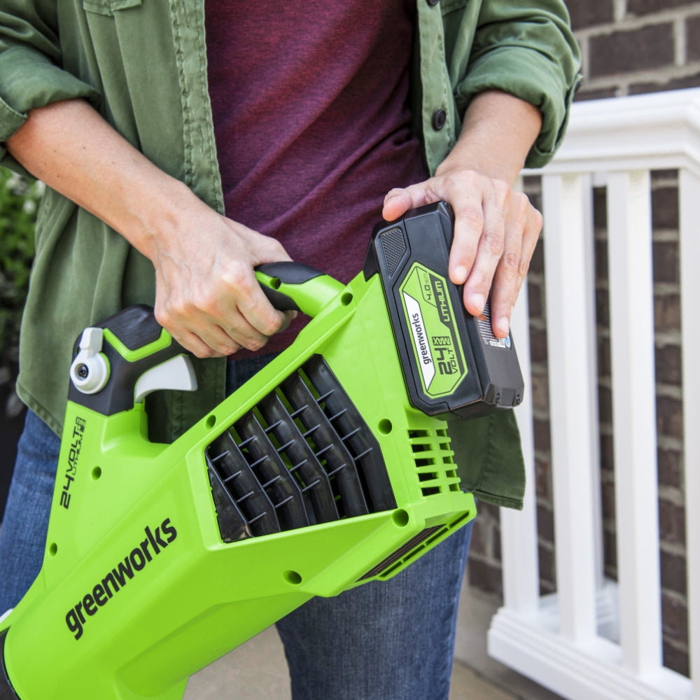 24V Laubbläser 177 km/h - 4Ah Akku