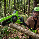 POWERALL 24V Mini-Kettensäge 15cm Gen. II mit Verlängerungsstab - 2Ah Akku