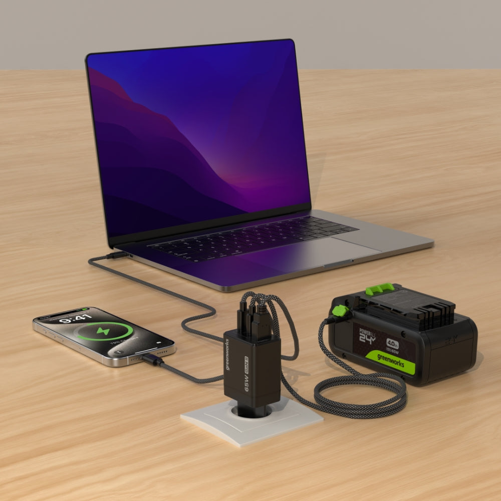 POWERALL 24V Starter Kit 4Ah USB-C Akku + 65W Ladegerät