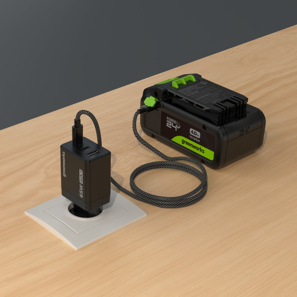 POWERALL 24V Starter Kit 4Ah USB-C Akku + 65W Ladegerät