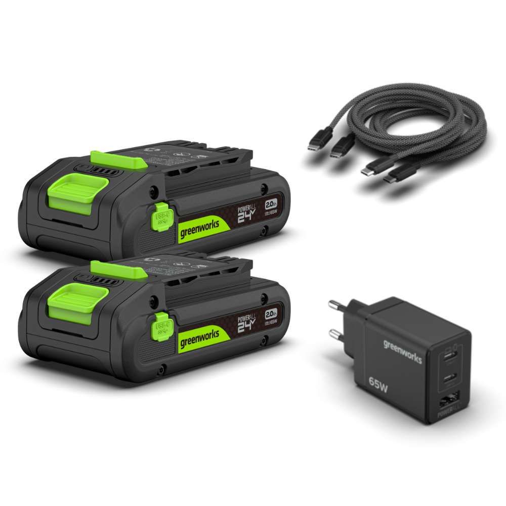 POWERALL 24V Starter Kit 2x 2Ah USB C Akkus 65W Ladeger t worx-akku-luftpumpe-wx092-9-20-v-inkl-starter-kit-kaufen-bei-obi