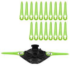 Doppelklingen-Trimmerkopf + 20 Ersatzklingen