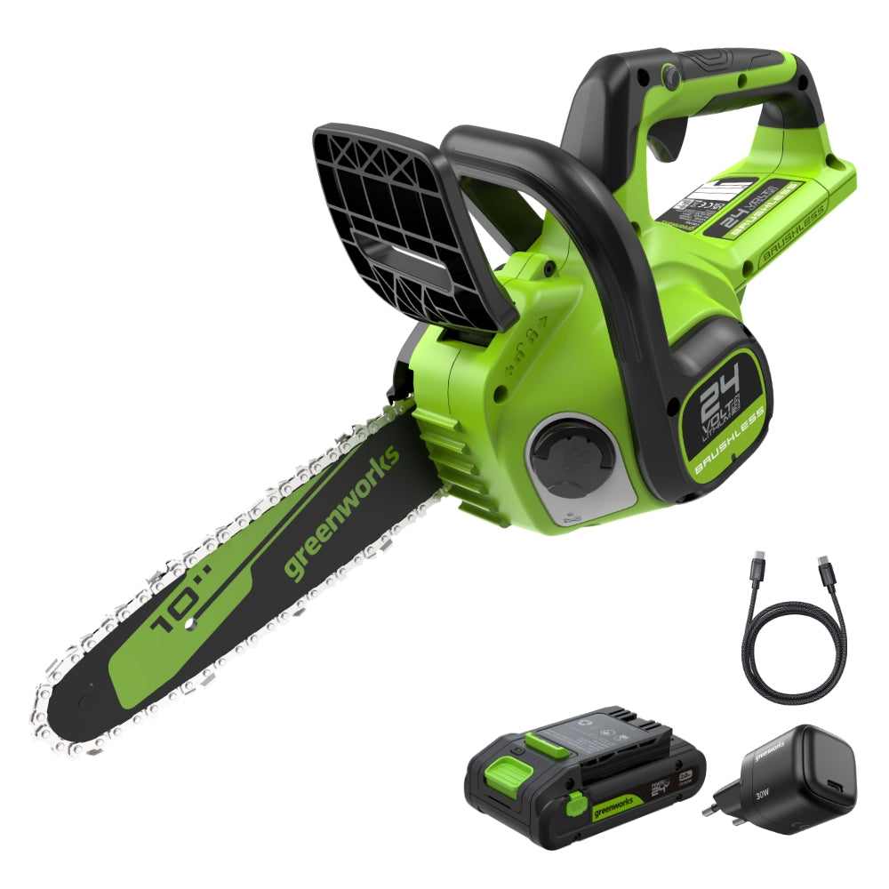 POWERALL 24V Kettensäge 25cm - 2Ah Akku