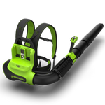 POWERALL 48V (24V x 2) Rucksack-Laubbläser 297 km/h - 2x 8Ah Akkus
