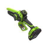 POWERALL 24V Mini-Kettensäge 10cm Gen. II mit Verlängerungsstab - 2Ah Akku