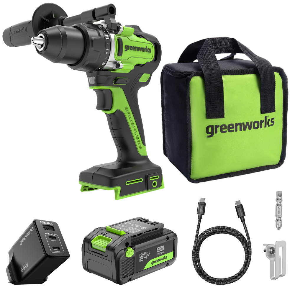 24V Schlagbohrmaschine 90Nm – 4Ah Akku