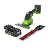 POWERALL 24V Gras- und Strauchschere 2-in-1 - 2Ah Akku