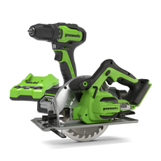 24V Akkuschrauber + Kreissäge Set