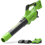 48V (24V x 2) Laubbläser 217 km/h - 2x 2Ah Akkus