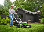 24V+24V Rasenmäher SP 46cm mit 4x 4Ah Akkus