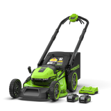 POWERALL 48V (24V x 2) Rasenmäher 46cm mit Radantrieb Gen. II - 2x 4Ah Akkus
