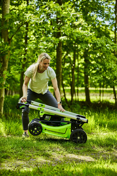 60V Rasenmäher 51cm mit Radantrieb + Freischneider 40cm Set