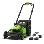 POWERALL 48V (24V x 2) Rasenmäher 51cm mit Radantrieb - 2x 6Ah Akkus