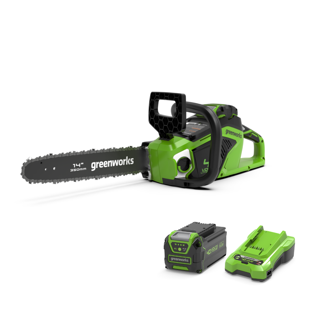 40V Kettensäge 35cm 1,5 kW - 4Ah Akku