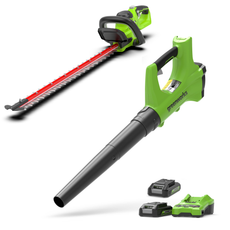 24V Kombo-Set Heckenschere 61cm + Laubbläser 161 km/h