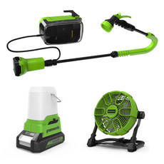 24V Tauchwasserpumpe + Ventilator + Laterne Set