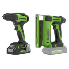 24V Akkuschrauber + Tackerpistole Set