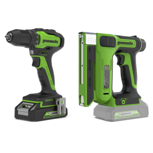 POWERALL 24V Akkuschrauber + Tackerpistole Set