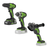 24V Akkuschrauber + Schlagschrauber + Winkelschleifer Set